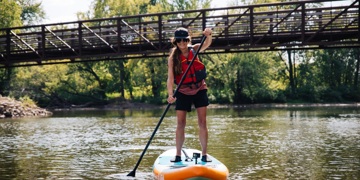 Paddling at Big Woods Lake