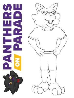 Panthers on Parade Coloring 