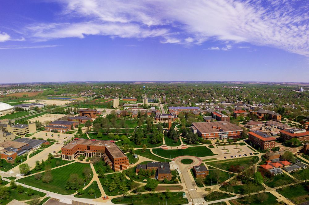 Aerial View of UNI Campus